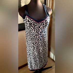 Cozy Christian Siriano New York Black White Animal Night Gown Size Small